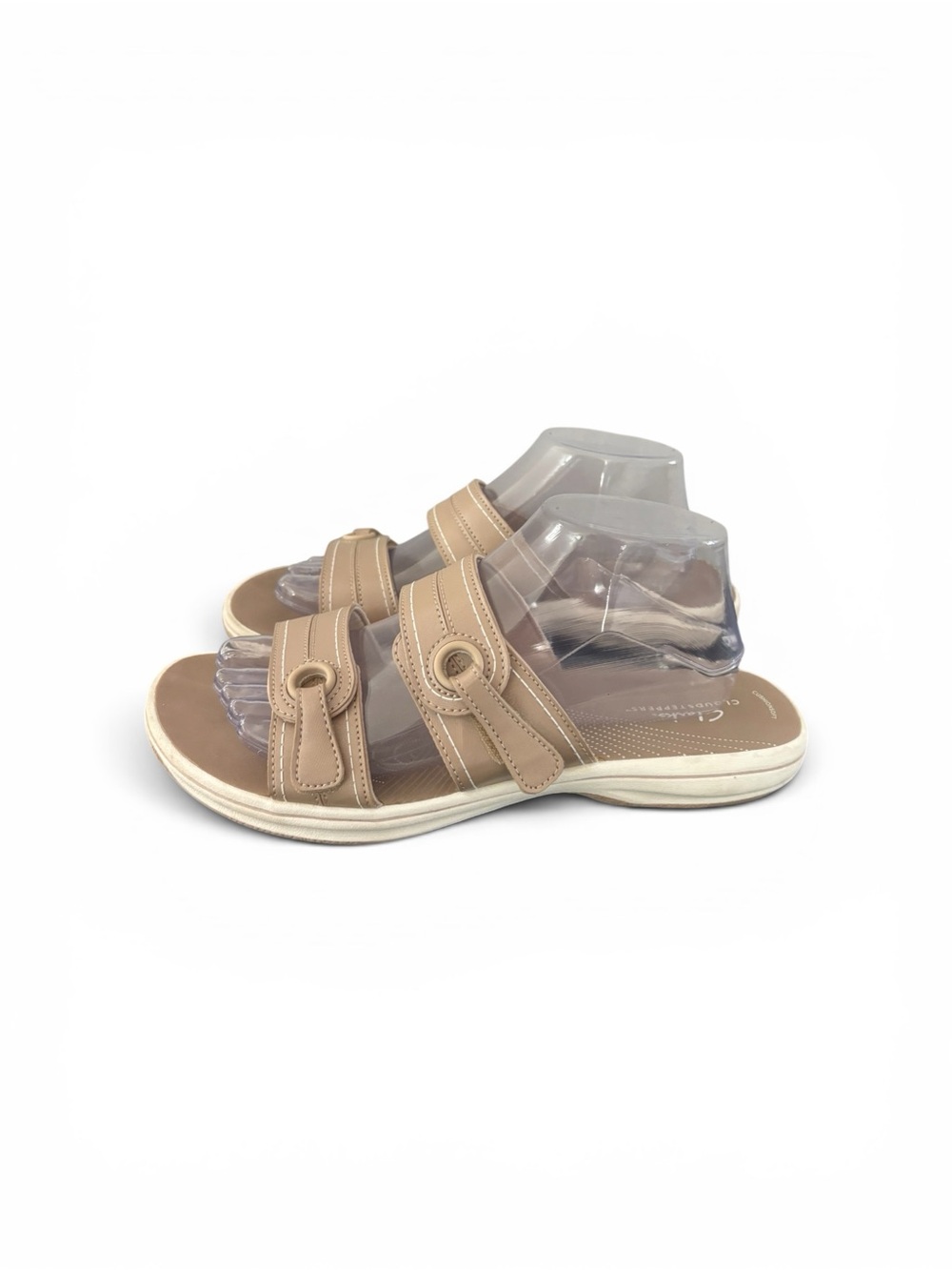 Clark’s CloudSteppers Breeze Maye Sandals Women’s Size 10 Sand Shoes